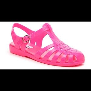 Steve Madden Neon Pink Cagny Jelly Sandal